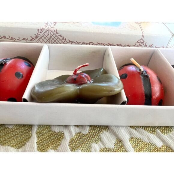 New Ladybug Floating Candles Set Of 5 Good Luck Gift & Decor Colorful Bath Time! - Picture 6 of 10